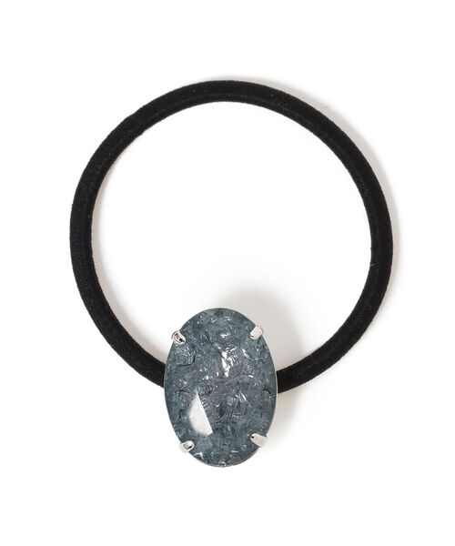 Ray BEAMS(レイビームス)の「Ray BEAMS / デッドストック オーバル ビジュー ヘアゴム(ヘアゴム・レディース・ベージュ/ブルー/グリーン/レッド系その他・ONE SIZE)」の4枚目の写真