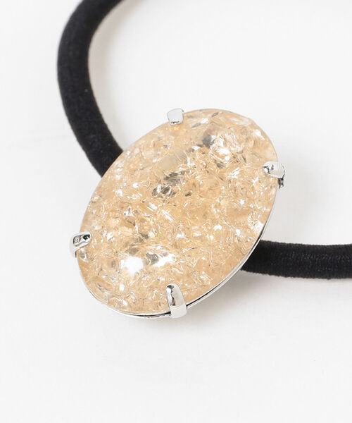 Ray BEAMS(レイビームス)の「Ray BEAMS / デッドストック オーバル ビジュー ヘアゴム(ヘアゴム・レディース・ベージュ/ブルー/グリーン/レッド系その他・ONE SIZE)」の6枚目の写真