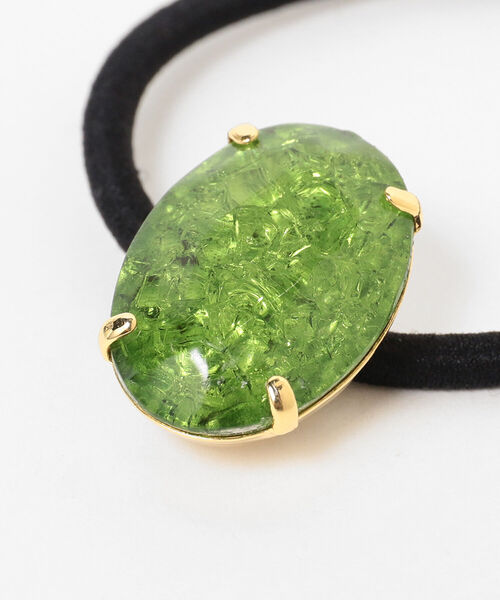 Ray BEAMS(レイビームス)の「Ray BEAMS / デッドストック オーバル ビジュー ヘアゴム(ヘアゴム・レディース・ベージュ/ブルー/グリーン/レッド系その他・ONE SIZE)」の10枚目の写真