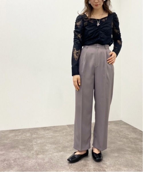 apres jour mignon(アプレジュールミニョン)の「袖コンシャスレースブラウス 【ZOZOTOWN限定アイテム】(シャツ/ブラウス・レディース・ブラック/ブルー/オフホワイト・X-LARGE/フリー)」の16枚目の写真