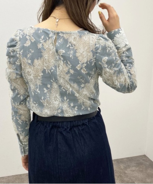 apres jour mignon(アプレジュールミニョン)の「袖コンシャスレースブラウス 【ZOZOTOWN限定アイテム】(シャツ/ブラウス・レディース・ブラック/ブルー/オフホワイト・X-LARGE/フリー)」の21枚目の写真