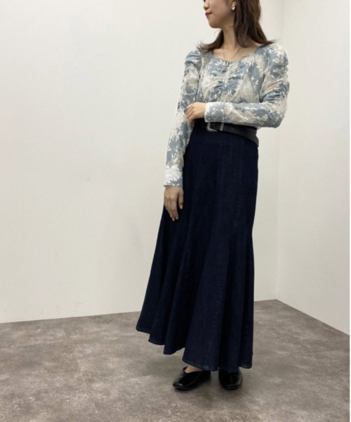 apres jour mignon(アプレジュールミニョン)の「袖コンシャスレースブラウス 【ZOZOTOWN限定アイテム】(シャツ/ブラウス・レディース・ブラック/ブルー/オフホワイト・X-LARGE/フリー)」の22枚目の写真