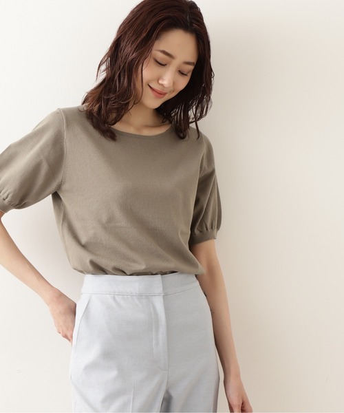 セール オーガニックコットンファインハイゲージ ボートネック ニット セーター Natural Beauty Basic ナチュラルビューティベーシック のファッション通販 Zozotown