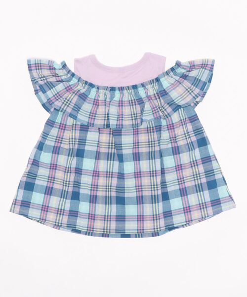 ガーメントリプロダクションオブワーカーズ 麻100%　チェック　チュニック FIR MUM フィル マム ナイロンタッサー ガーメントダイ オーバー