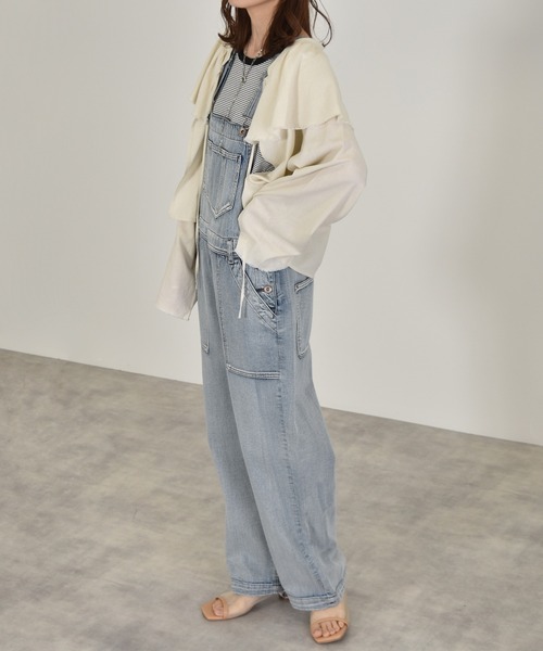 w closet(ダブルクローゼット)の「ラッフル衿ブラウス(シャツ/ブラウス・レディース・ホワイト/ライム/グレイッシュベージュ・FREE)」の5枚目の写真