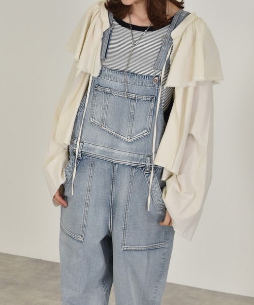 w closet(ダブルクローゼット)の「ラッフル衿ブラウス(シャツ/ブラウス・レディース・ホワイト/ライム/グレイッシュベージュ・FREE)」の6枚目の写真