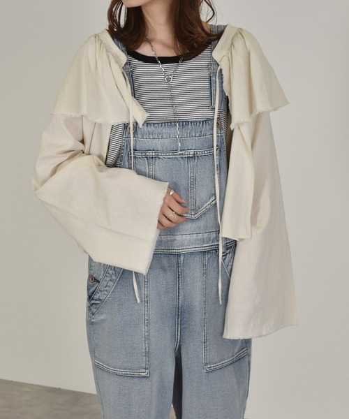 w closet(ダブルクローゼット)の「ラッフル衿ブラウス(シャツ/ブラウス・レディース・ホワイト/ライム/グレイッシュベージュ・FREE)」の7枚目の写真