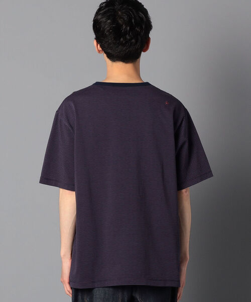 GLOSTER（グロスター）の「【unlume/アンルーム】ワンポイントロゴ Tシャツ（Tシャツ/カットソー・メンズ・グリーン/ベージュ/ホワイト/パープル系その他/グレー系その他・L/M/XL/S）」の6枚目の写真