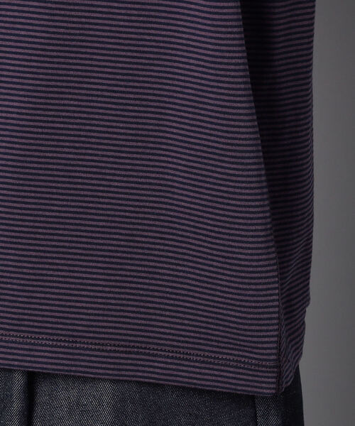 GLOSTER（グロスター）の「【unlume/アンルーム】ワンポイントロゴ Tシャツ（Tシャツ/カットソー・メンズ・グリーン/ベージュ/ホワイト/パープル系その他/グレー系その他・L/M/XL/S）」の10枚目の写真