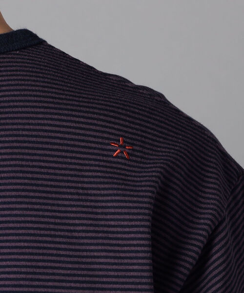 GLOSTER（グロスター）の「【unlume/アンルーム】ワンポイントロゴ Tシャツ（Tシャツ/カットソー・メンズ・グリーン/ベージュ/ホワイト/パープル系その他/グレー系その他・L/M/XL/S）」の12枚目の写真