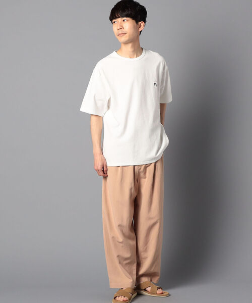 GLOSTER（グロスター）の「【unlume/アンルーム】ワンポイントロゴ Tシャツ（Tシャツ/カットソー・メンズ・グリーン/ベージュ/ホワイト/パープル系その他/グレー系その他・L/M/XL/S）」の19枚目の写真