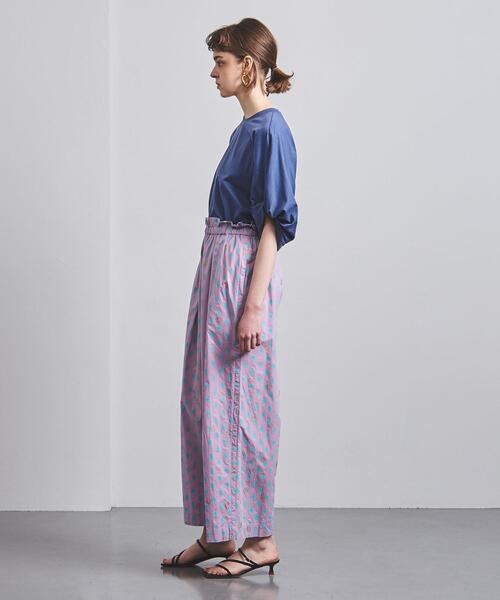 Mala KALANCHOE（マーラカランコエ）の「＜Mala KALANCHOE (マーラ カランコエ）＞ブロックプリント ワイドパンツ ■■■（その他パンツ・レディース・ライラック・MEDIUM）」の3枚目の写真