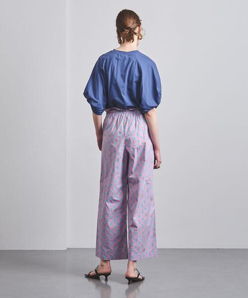 Mala KALANCHOE（マーラカランコエ）の「＜Mala KALANCHOE (マーラ カランコエ）＞ブロックプリント ワイドパンツ ■■■（その他パンツ・レディース・ライラック・MEDIUM）」の4枚目の写真