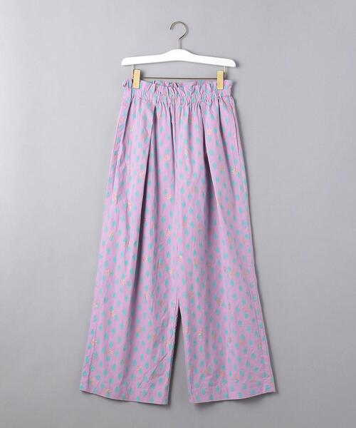Mala KALANCHOE（マーラカランコエ）の「＜Mala KALANCHOE (マーラ カランコエ）＞ブロックプリント ワイドパンツ ■■■（その他パンツ・レディース・ライラック・MEDIUM）」の6枚目の写真