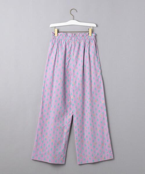Mala KALANCHOE（マーラカランコエ）の「＜Mala KALANCHOE (マーラ カランコエ）＞ブロックプリント ワイドパンツ ■■■（その他パンツ・レディース・ライラック・MEDIUM）」の7枚目の写真