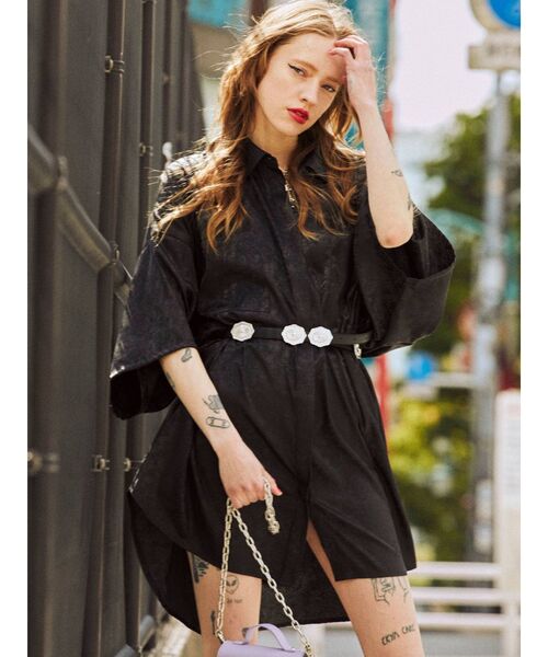 jouetie（ジュエティ）の「スーパーBIGシャツ（シャツ/ブラウス・レディース・ブラック/ピンク/ブルー/その他1・MEDIUM）」の8枚目の写真