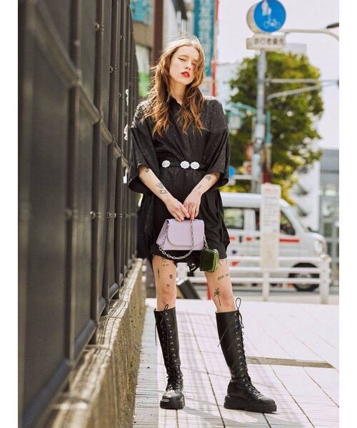 jouetie（ジュエティ）の「スーパーBIGシャツ（シャツ/ブラウス・レディース・ブラック/ピンク/ブルー/その他1・MEDIUM）」の22枚目の写真