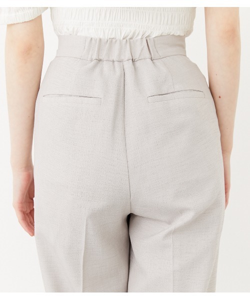 rienda（リエンダ）の「ワイドテーパードPT（スラックス・レディース・ブラウン/カーキ/ライトベージュ・SMALL/MEDIUM）」の9枚目の写真