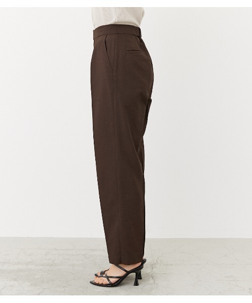 rienda（リエンダ）の「ワイドテーパードPT（スラックス・レディース・ブラウン/カーキ/ライトベージュ・SMALL/MEDIUM）」の21枚目の写真