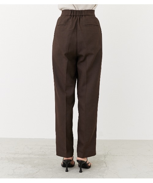 rienda（リエンダ）の「ワイドテーパードPT（スラックス・レディース・ブラウン/カーキ/ライトベージュ・SMALL/MEDIUM）」の7枚目の写真