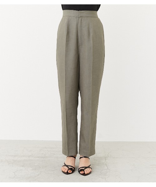 rienda（リエンダ）の「ワイドテーパードPT（スラックス・レディース・ブラウン/カーキ/ライトベージュ・SMALL/MEDIUM）」の11枚目の写真