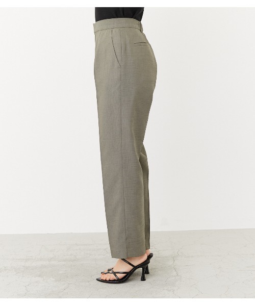 rienda（リエンダ）の「ワイドテーパードPT（スラックス・レディース・ブラウン/カーキ/ライトベージュ・SMALL/MEDIUM）」の5枚目の写真