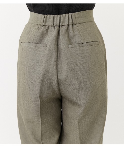 rienda（リエンダ）の「ワイドテーパードPT（スラックス・レディース・ブラウン/カーキ/ライトベージュ・SMALL/MEDIUM）」の15枚目の写真