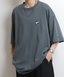 【Mark Gonzales / マークゴンザレス】 ワンポイントロゴ刺繍 ビッグシルエットTシャツ