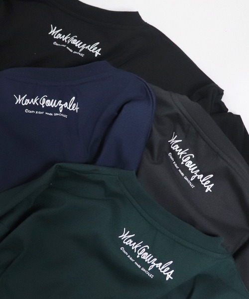 Mark Gonzales(マーク・ゴンザレス)の「【Mark Gonzales / マークゴンザレス】 ワンポイントロゴ刺繍 ビッグシルエットTシャツ(Tシャツ/カットソー・メンズ・ホワイト/チャコールグレー/ブラック/ワイン/ピンク/グリーン/ミント/ブルー/サックスブルー/ベージュ/ボルドー/ネイビー/ライトグレー・M/L)」の14枚目の写真