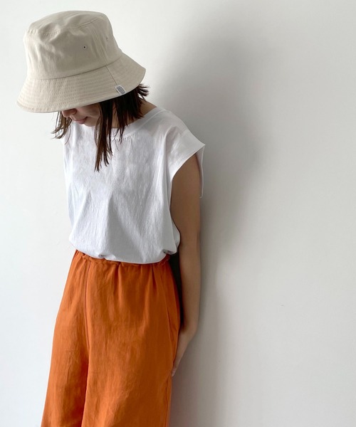 CANAL JEAN（キャナルジーン）の「El mar(エルマール) ワイドショルダータンクトップ（タンクトップ・レディース・ホワイト/ブラック・ONE SIZE）」の2枚目の写真