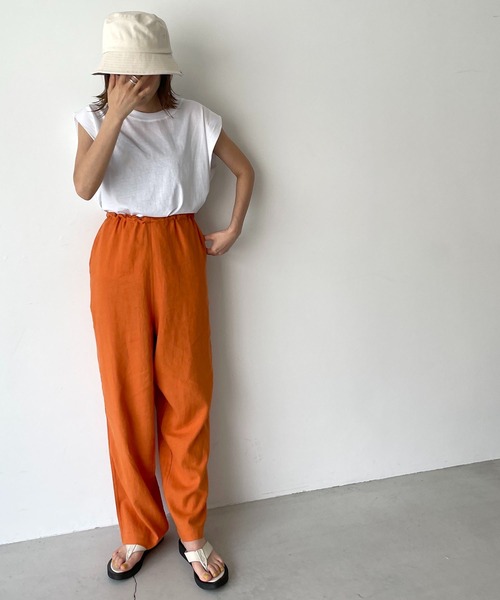 CANAL JEAN（キャナルジーン）の「El mar(エルマール) ワイドショルダータンクトップ（タンクトップ・レディース・ホワイト/ブラック・ONE SIZE）」の3枚目の写真