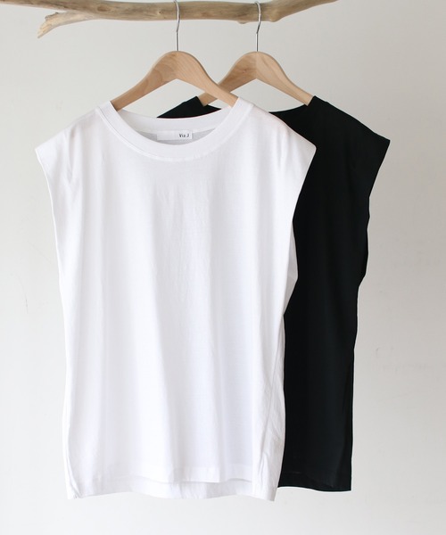 CANAL JEAN（キャナルジーン）の「El mar(エルマール) ワイドショルダータンクトップ（タンクトップ・レディース・ホワイト/ブラック・ONE SIZE）」の10枚目の写真