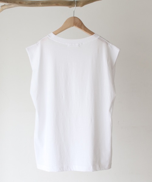 CANAL JEAN（キャナルジーン）の「El mar(エルマール) ワイドショルダータンクトップ（タンクトップ・レディース・ホワイト/ブラック・ONE SIZE）」の11枚目の写真