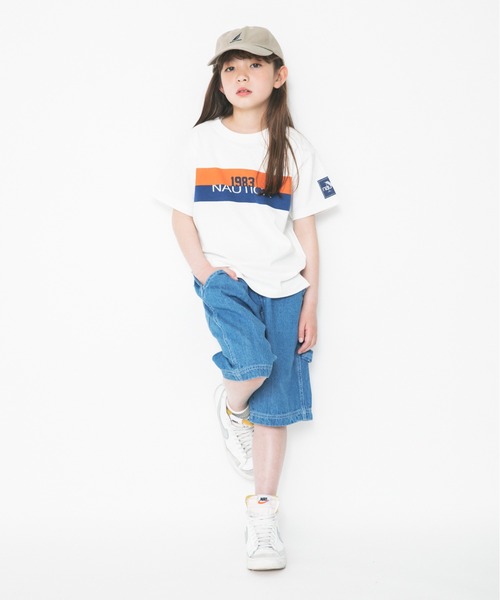 NAUTICA（ノーティカ）の「【NAUTICA/ノーティカ】カラーラインプリントTシャツ（Tシャツ/カットソー・キッズ・ブラック/オフホワイト・150cm/130cm/110cm/100cm/140cm/120cm）」の11枚目の写真