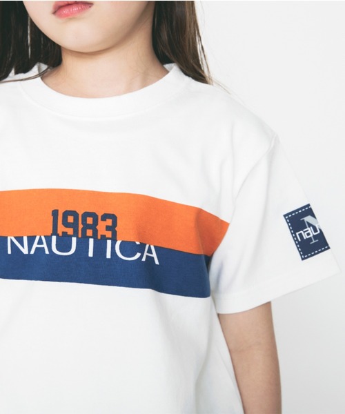 NAUTICA（ノーティカ）の「【NAUTICA/ノーティカ】カラーラインプリントTシャツ（Tシャツ/カットソー・キッズ・ブラック/オフホワイト・150cm/130cm/110cm/100cm/140cm/120cm）」の8枚目の写真