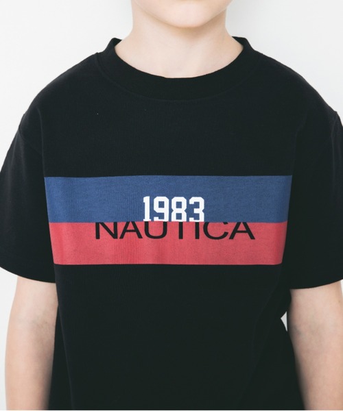 NAUTICA（ノーティカ）の「【NAUTICA/ノーティカ】カラーラインプリントTシャツ（Tシャツ/カットソー・キッズ・ブラック/オフホワイト・150cm/130cm/110cm/100cm/140cm/120cm）」の9枚目の写真