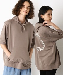 Purple&Yellow | 5分袖　プルオーバーパーカ(パーカー)