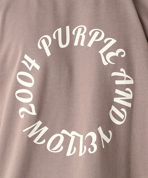 Purple&Yellow（パープルアンドイエロー）の「5分袖　プルオーバーパーカ（パーカー・メンズ・ホワイト/ブラック/アイボリー/グレイッシュベージュ・SMALL/MEDIUM/LARGE/X-LARGE）」の22枚目の写真