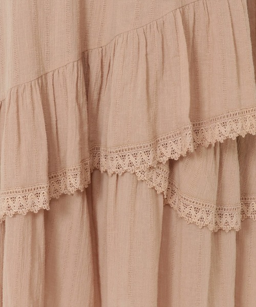 WILLSELECTION(ウィルセレクション)の「ボイル楊柳ティアードスカート(スカート・レディース・ブラック/ベージュ/オフホワイト・MEDIUM)」の13枚目の写真