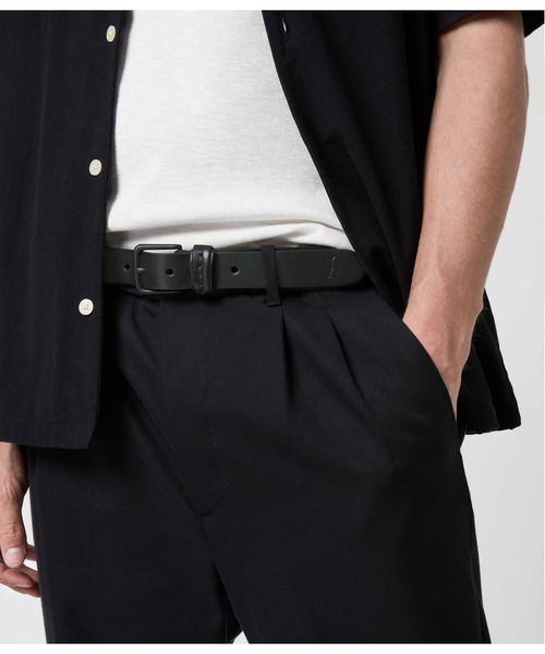 ALLSAINTS（オールセインツ）の「THORN LEATHER BELT | THORN レザー ベルト（ベルト・メンズ・ブラック・30/32/34）」の10枚目の写真