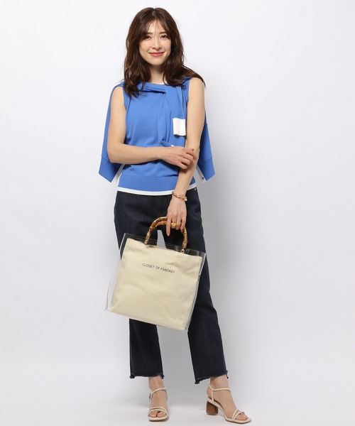 BARNYARDSTORM（バンヤードストーム）の「BARNYARDSTORM / ハイショクアンサンブルニット（アンサンブル・レディース・ホワイト/ブラック/ブルー・FREE）」の20枚目の写真