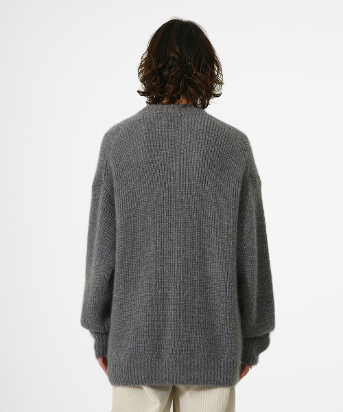 marka（マーカ）ブークレニット 黒 2 marka（マーカ）の「marka / マーカ：CREW NECK - kid mohair