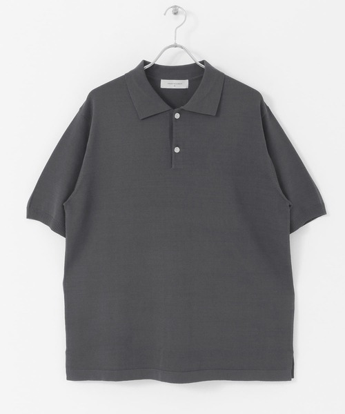 URBAN RESEARCH（アーバンリサーチ）の「ニットポロシャツ（ポロシャツ・メンズ・ベージュ/ブルー/チャコールグレー・MEDIUM/LARGE）」の11枚目の写真