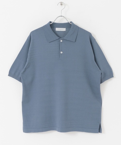 URBAN RESEARCH（アーバンリサーチ）の「ニットポロシャツ（ポロシャツ・メンズ・ベージュ/ブルー/チャコールグレー・MEDIUM/LARGE）」の12枚目の写真