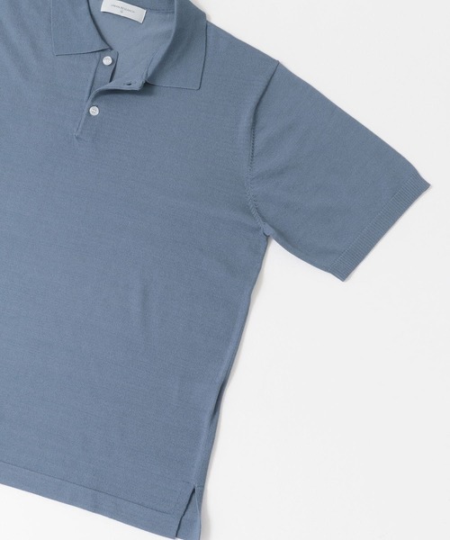 URBAN RESEARCH（アーバンリサーチ）の「ニットポロシャツ（ポロシャツ・メンズ・ベージュ/ブルー/チャコールグレー・MEDIUM/LARGE）」の13枚目の写真