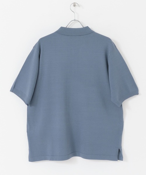 URBAN RESEARCH（アーバンリサーチ）の「ニットポロシャツ（ポロシャツ・メンズ・ベージュ/ブルー/チャコールグレー・MEDIUM/LARGE）」の14枚目の写真