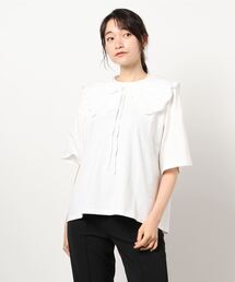 ehka sopo | 付け衿付きビッグシルエットTシャツ(Tシャツ/カットソー)