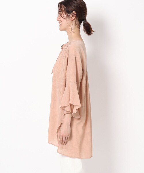 THE SHOP TK （ザ ショップ ティーケー ）の「◆楊柳カフタンチュニックブラウス（シャツ/ブラウス・レディース・チャコールグレー/ベビーピンク/オフホワイト・13/12）」の15枚目の写真