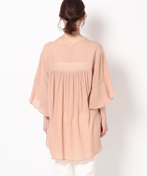 THE SHOP TK （ザ ショップ ティーケー ）の「◆楊柳カフタンチュニックブラウス（シャツ/ブラウス・レディース・チャコールグレー/ベビーピンク/オフホワイト・13/12）」の16枚目の写真