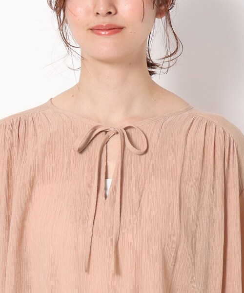 THE SHOP TK （ザ ショップ ティーケー ）の「◆楊柳カフタンチュニックブラウス（シャツ/ブラウス・レディース・チャコールグレー/ベビーピンク/オフホワイト・13/12）」の17枚目の写真